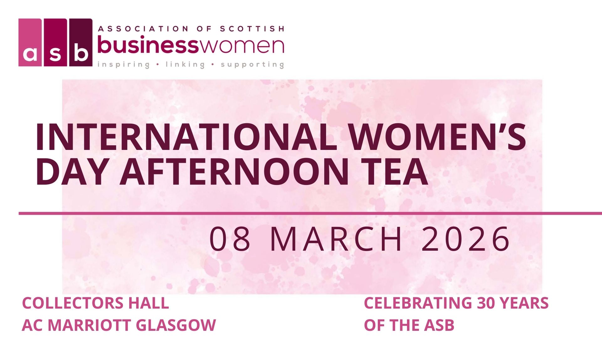 ASB Afternoon Tea International Women's Day